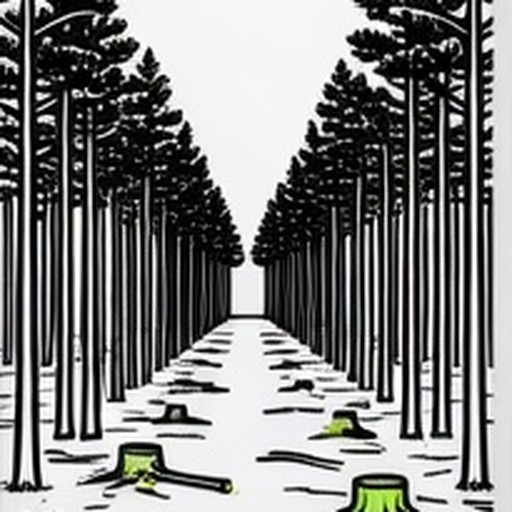 A wooded corridor cleared only if it is in the price