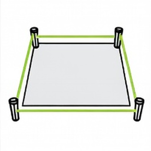 Corners staked for a building pad