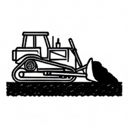 Topsoil stripped off the pad footprint